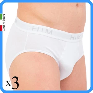 3 Mutande da Uomo Slip Cotone Elasticizzato Made in Italy con Elastico Esterno - Foto 1 di 7