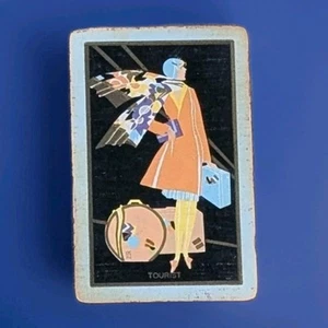 Antike 1920-1930 Kongress 606 "Tourist" Art Deco Spielkarten, Full Deck - Bild 1 von 21