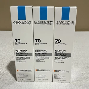 La Roche-Posay SPF70 Anthelios UV Correct Daily Sunscreen Lotion 1.7 oz Lot Of 3 - Picture 1 of 8