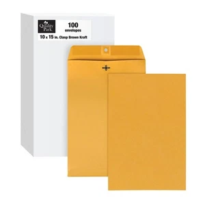 Qualität Park Verschluss Umschläge, Braun Kraftpapier, 10 x 15 Zoll, Box mit 100 (37898) - Bild 1 von 7