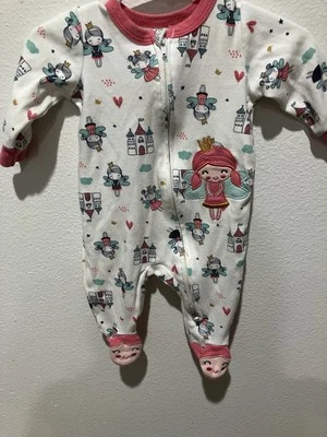 Pijama Koala Bebé 0-3 Meses Niña Hadas Castillos Foto 1 de 3