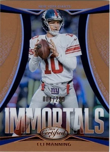 2024 Certified Immortals Mirror Bronze #8 Eli Manning 004/299 - NM-MT - Picture 1 of 2