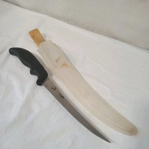 G96 CUDA Vintage Fishing Filet Knife 6" Inch Original Clear Sheath Made in Japan - Picture 1 of 14