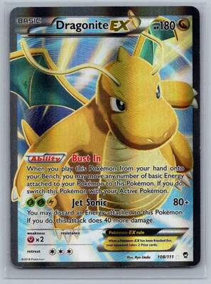Pokemon TCG Dragonite EX (108 Full Art) #108/111 XY - Furious Fists - Image 1 of 2