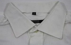 Eterna Excellent Camicia Da Uomo Bianca A Righe Manica Lunga Taglia 42 #5466 - Foto 1 di 1