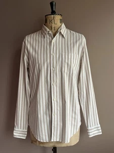 Mr P Hemd Herren Größe XL braun gestreift 100% Baumwolle Mr Porter Portugal Made - Bild 1 von 14