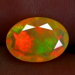 1,19 quilates ovalado 9,48 x 6,84 x 4,15 mm arco iris varios colores jugar arco iris ópalo de fuego - Imagen 1 de 5