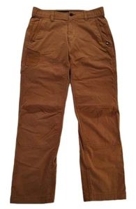Eddie Bauer First Ascent Pants Men 30x30 Brown Capacitor Flex Double Knee Gusset - Picture 1 of 14