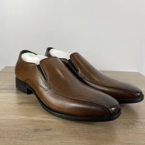 Johnston & Murphy Gibbons Herren Größe 11,5 M Slipper Braun Vollnarbenleder - Bild 1 von 16
