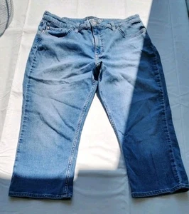 Lee Regular Fit Mid Rise Capri Denim Blue Jeans Damengröße 16 – sehr guter Zustand - Bild 1 von 10