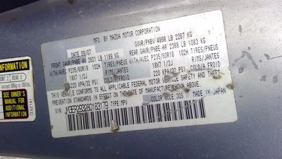 Trunk/Hatch/Tailgate Heated Glass Wiper Spoiler Fits 07-12 MAZDA CX-7 248732 Foto 1 de 4