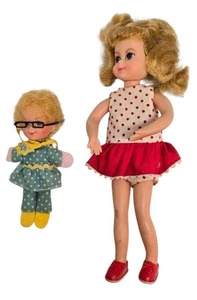 Vintage Buffy & Mrs Beasley Mattel Tutti size Doll Set with glasses, Barbie toy - Picture 1 of 9
