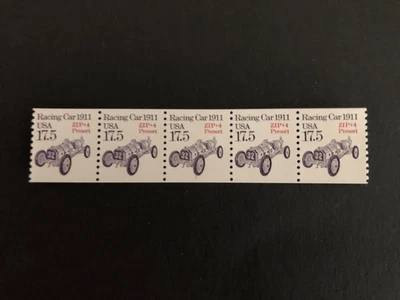 U.S. Stamps, Scott # 2262a, PNC5 # 1, 17.5c Racing Car, MNH - Image 1 of 2