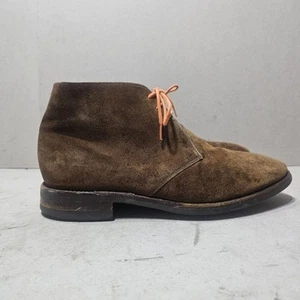 LOAKE 1880 KEMPTON MEN'S LEATHER SUEDE LACED UP CHUKKA BOOTS BROWN UK8 EU42 - Picture 1 of 15
