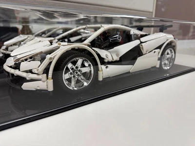LEGO TECHNIC 1:10 MCLAREN STYLE SUPERCAR MOC, ALL NEW PARTS, PLUS DISPLAY CASE - Image 1 of 4
