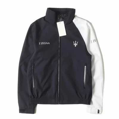 Chaqueta Z Zegna G Azul Marino X Blanco Talla: XS MASERATI Impermeable Cremallera Completa Usada BEEG-0 Foto 1 de 4