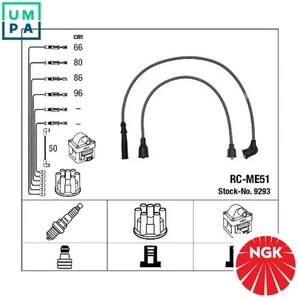 IGNITION CABLE KIT 9293 FOR MITSUBISHI ETERNA/IV PAJERO/Canvas/Top/SHOGUN/Mk - Picture 1 of 9
