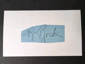 Armando Roche Signed Autograph Cut Debut 1945 Washington Senators Rare Autograph - Picture 1 of 2