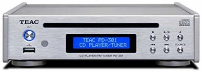 TEAC PD-301-X CD Player Wide FM Tuner USB AC100V Compact Audio Bluetooth Silver - Image 1 of 4