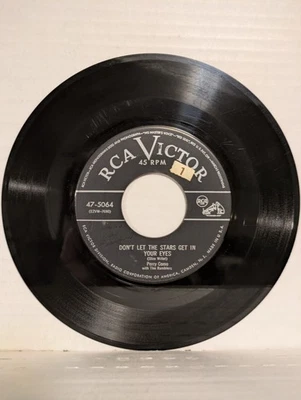 45 ~Perry Como: "Don't Let The Stars Get In Your Eyes / Lies" 1952 RCA (VG+) Foto 1 de 4