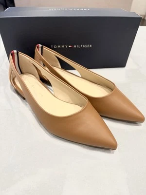 TOMMY HILFIGER, VELAHI, ЖЕНСКИЕ ТУФЛИ НА ПЛОСКОЙ ПОДОШВЕ, ЦВЕТ СРЕДНИЙ НАТУРАЛЬНЫЙ, РАЗМЕР 6 - Изображение 1 из 4