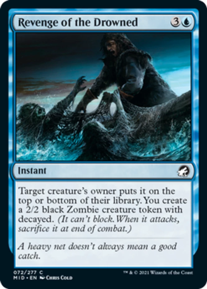 x1 Revenge of the Drowned - Innistrad: Midnight Hunt - NM - MTG - Image 1 of 1