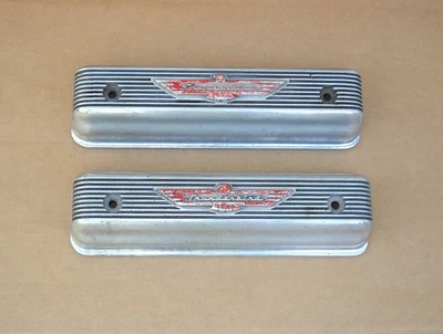 Ford Mercury Cast Aluminum Y-Block Thunderbird Valve Covers 1954-1964 - Image 1 of 4