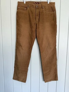 Brooks Brothers Pants Mens 36Wx32L Caramel Brown Corduroy Preppy Academia - Picture 1 of 6