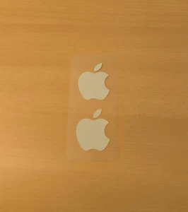 2x Original Apple Sticker Aufkleber Genuine Apple Logo Groß Weiß 4,5 cm x 5,5 cm - Bild 1 von 3