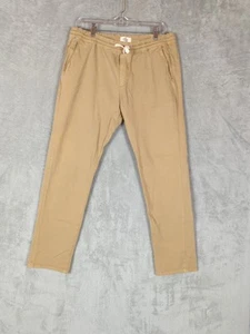 Pantalones de capa marina para hombre talla L beige/tostado mezcla de algodón orgánico sábado pantalón playa - Imagen 1 de 15