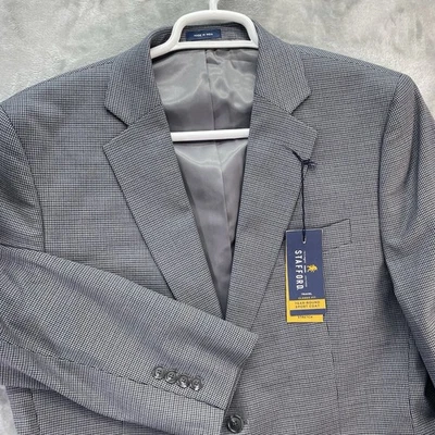 Blazer Stafford Para Hombres 42R Abrigo de Viaje Chaqueta Deportiva Traje Todo el Año Clásico Informal Foto 1 de 4