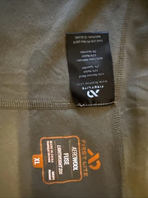 First Lite Aerowool Fusible Fondo Ligero XL 200W Corte Bota Merino Foto 1 de 3