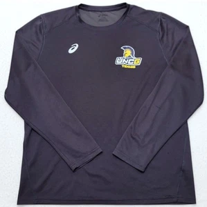 TEAM ISSUED UNCG Spartans Tennis Asics gray long sleeve shirt Men's LARGE L - Picture 1 of 7