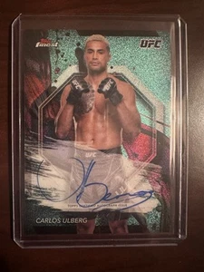 CARLOS ULBERG 2024 UFC Finest Topps Auto AQUA GLITTER AUTOGRAPH SP #FA-CUG - Picture 1 of 2