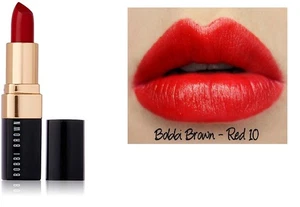 NEU IM KARTON - Bobbi Brown Lippenfarbe Lippenstift # 10 ROT 0,12 Unzen volle Größe - Bild 1 von 4