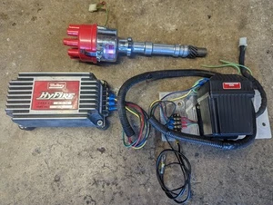 Chevy Electronic Ignition Mallory Hyfire, Distributor & Powermaster Coil SBC BBC - Picture 1 of 9