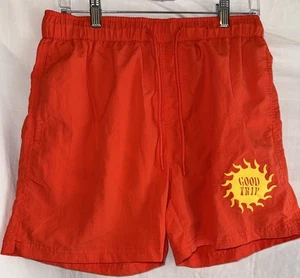 "Bañador Forever 21 para hombre M naranja nailon - Buen viaje pantalones cortos para el sol entrepierna de 5,5""" - Imagen 1 de 7