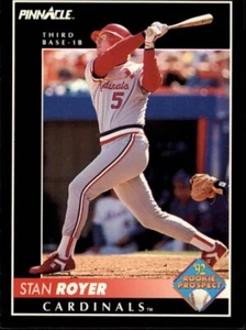 1992 Pinnacle # 263 Stan Royer Rookie RC St. Louis Cardinals MINT condition - Picture 1 of 2