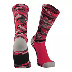 TCK Sports Woodland Camo Crew Socks - Picture 1 of 12