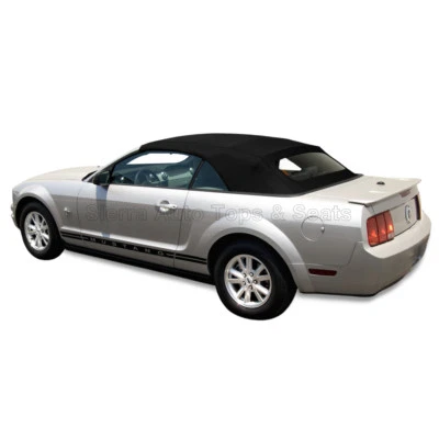 Ford Mustang Cobra Convertible Top 05-14, Glass Window, Twill Cloth - Image 1 of 3