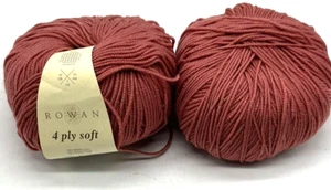 2 Rowan 4 Ply Soft Yarn 100 % Merino Wool # 392 Sandalwood 50g 191 Yards - Picture 1 of 3