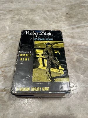 Moby Dick by Herman Melville ~ First Modern Library Giant Edition ~ 1944 ~ HC/DJ Foto 1 de 4