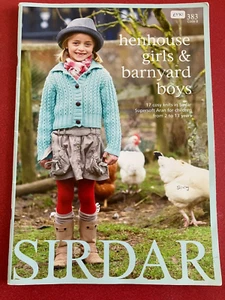 Sirdar Strickmuster Kind Aran 17 Designs Pullover Mütze Strickjacke 383 890.1.2 - Bild 1 von 15