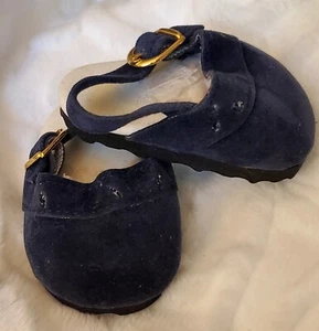 Nuevo en paquete - Zuecos de gamuza sintética azul marino para muñecas Bitty Baby - Imagen 1 de 1