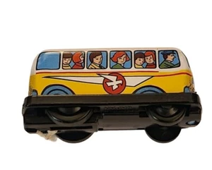Autobus di attrito vintage in latta e plastica lungo 2 pollici Giappone - Foto 1 di 10