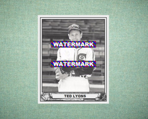 Ted Lyons Chicago White Sox 1940 Play Ball Style Custom Baseball Art Card