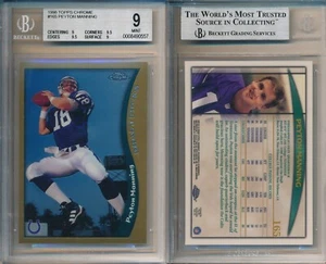 Peyton Manning 1998 Topps Chrome #165 Rookie Card Rc BGS 9 True Mint++ 0,5 AWAY - Bild 1 von 1