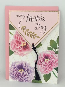 Hallmark Happy Mother's Day Card ANY MOM FAMILY FRIEND Flowers 8x5.5 New - Picture 1 of 3