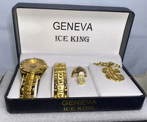 Geneva Quartz Watch & Bracelet Set . 6 Pieces . New . It Needs Battery. - Picture 1 of 6