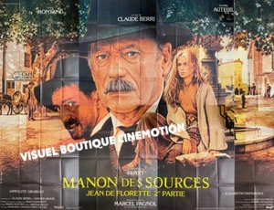 Affiche Géante Pliée 4x3m MANON DES SOURCES. Montand, Auteuil, Béart TBE # - Imagen 1 de 1